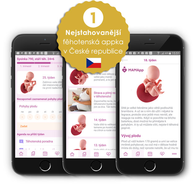 těhotenská aplikace MAMApp